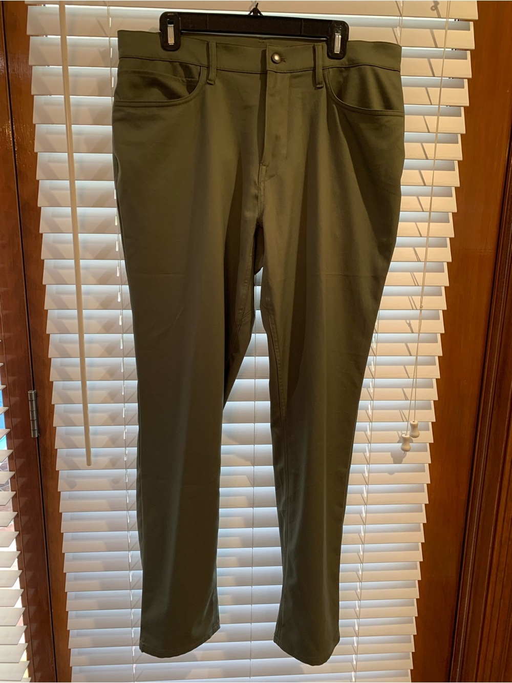 Polo Ralph Lauren Performance Chino Olive Green Pants 34x32 Stretch Preppy